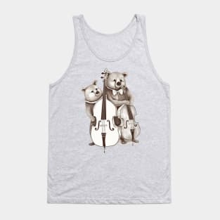 vintage double bear double bass Tank Top